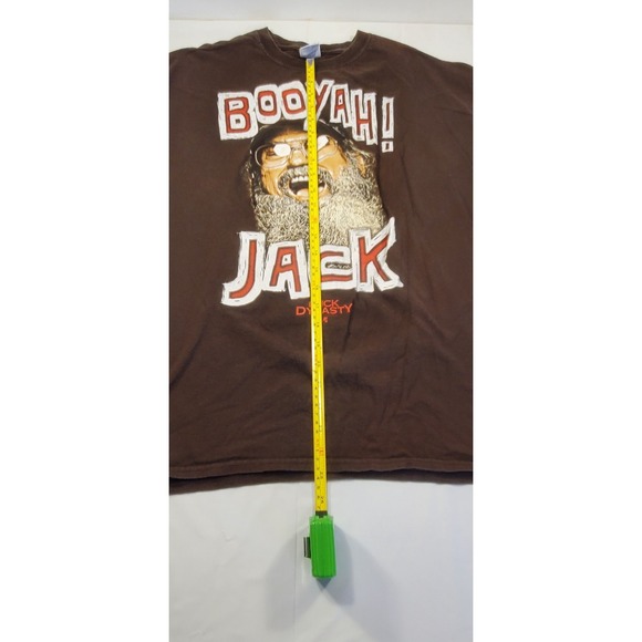 Mens  Tee Shirt DARK BROWN Duck Dynasty BOOYAH! JACK‎ Si Robertson   Size XL - Picture 2 of 6